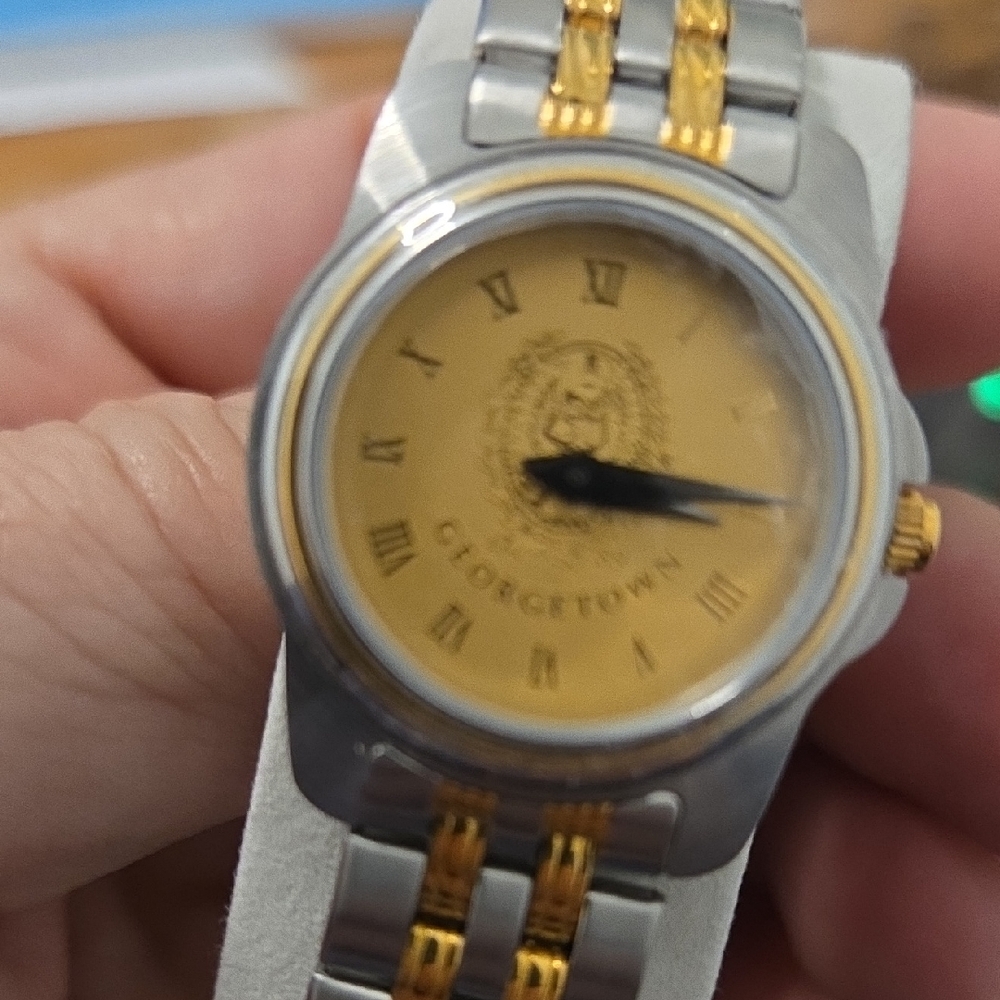 Georgetown Hoyas Womems Gold and Silver Watch